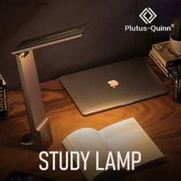 Desk Lamps Led Desk Lamp 3 Colors Dimmable Touch Foldable USB Rechargeable Study Table Light Bedside Reading Eye Protection Night Lights Q231104