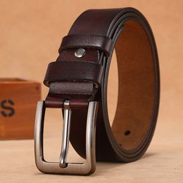 Belts 110 120 130 140 150 160 170cm Plus Size Men Belts High Quality Genuine Leather LONG Large Pin Buckle Male Belts Waist for Mens 230403