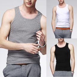 Men's Tank Tops Mens Tanks Summer Cotton Slim Fit Men Underwear Clothing Bodybuilding Undershirt Fitness Gym Muscle Tees Training Vest 230403