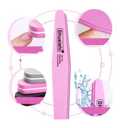 Sponge Rub Nail File Durable Manicure Nail Tools Rubbing Polished Surface Rubber Buffer Styling Sided Grinding Repair9820260