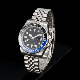 luxury watches mens designer watch Automatic Mechanical 41mm gmt watch 904L Stainless Steel Blue Black Ceramic Sapphire glass Super luminous WristWatches gifts