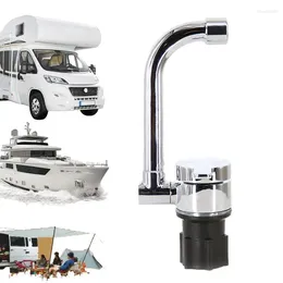 Kitchen Faucets 360 Degree Swivel RV Faucet Horizontal Rotation Folding Single Handle Control Bathroom Products For Caravans Bar