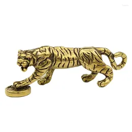 Keychains 1PC Tiger Jewellery Chinese Culture Zodiac 2023 Year Brass Of The Tig 45 15.7mm