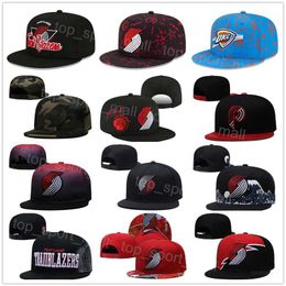 Basketball Hats Team Sport Adjustable Snapback Caps Damian Lillard Jusuf Nurkic Anfernee Simons Fitted Sun Outdoor Stretch Hip Hop307B