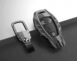 Car Key Case Cover For Mercedes AMG A C E S series E200L E300L C260L E260 W204 W212 W176 CLA GLA Car Acessories Keychain6162342