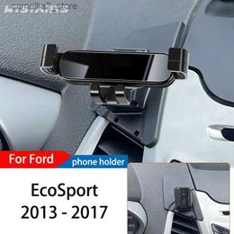 Car Holder Car Phone Holder For Ford EcoSport 2013-2017 GPS Special Gravity Navigation Mobile Bracket Rotating Mount Bracket Accessories Q231104