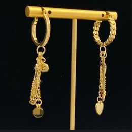 Asymmetrical Design Hoop Vertical Hoisting Earings Banshee Medusa portrait 18K gold plated women Jewellery Christmas Gift MER2 -208