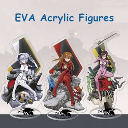 Catsuit Costumes Anime EVA Ayanami Rei Asuka Langley Soryu Mari Makinami Illustrious Cosplay Acrylic Model Standing Figures for Fashion Gifts