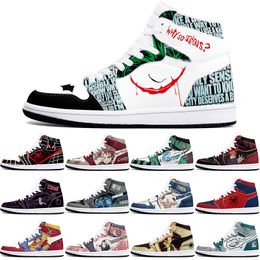 New diy classics customized shoes sports basketball shoes 1s men women antiskid anime simple customized figure sneakers 36-48 358555