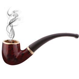 100pcs/lot Portable Tobacco Smoking Pipes Resin Bent Pipe Cigarette Philtre Herb Grinder Handheld Mini Curved Smoke Pipe Beginner Smoking Accessories