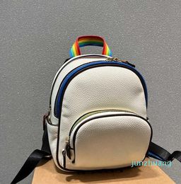 backpacks designers mini backpack purse women fashion designer back pack 22 leather Cute Printing Colour Mathing bookbags 220927