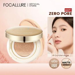 BB CC Creams FOCALLURE Air Cushion Poreless Cream Waterproof Long Lasting Brighten Face Concealer Matte Foundation Cosmetics With Puff 231102