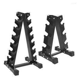 Accessories Fitness A-shaped Dumbbell Placement Rack Space Saving Storage Frame For Home Gym Weightlifting Equipment