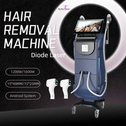 2 Handles Diode Laser Hair Removal Machine Skin Rejuvenation Beauty Equipment 755 808 1064 Video Manual