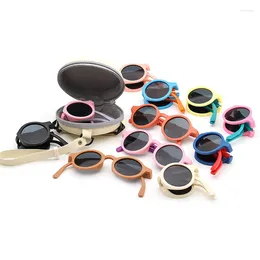 Sunglasses Children's Foldable Boys' UV-proof Sunscreen Glasses Fashionable Babies' Sunshades Girls