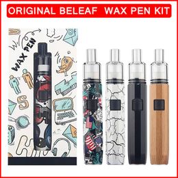 2023 New Beleaf Wax Pen Kit E Cigarette kits Vape Variable Voltage 500mah Battery 5 Colours Preheat Batteries For Oil Wax