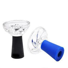 Smoking Pipes Water-smoke fittings Single-hole glass water-smoke practical smoke pot with six-petal