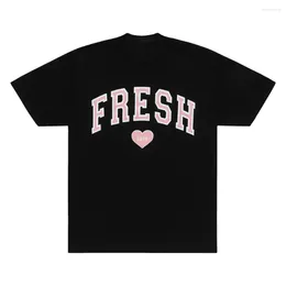 Men's T Shirts Sturniolo Triplets Fresh Love Varsity T-shirt Crewneck Short Sleeve Tee Harajuku Streetwear Women Men Fashion Clothes