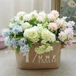 Decorative Flowers 5 Fork Spring Lucky Ball Simulation Flower Fake Home Soft Decoration Landscape Set Arrangement