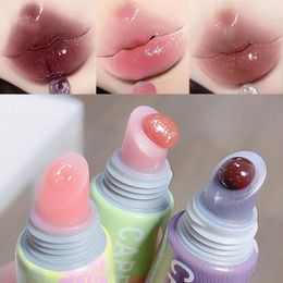 Lip Gloss Shiny Gel Tint Makeup Jelly Shimmer Glaze Rose Fragrance Clear Plumping Liquid Lipstick Beauty