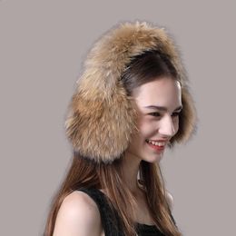 Ear Muffs Winter Women's Earmuffs Real Fox Fur Earmuffs Warm And Comfortable Winter Earmuffs Wear Ear Pads Ladies Adjustable 231102