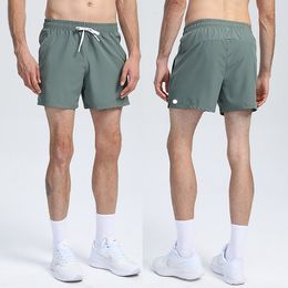 Lu Mens Jogger Sports Shorts för vandringscykling med Pocket Casual Training Gym Kort byxstorlek M-4XL Breatbar R260