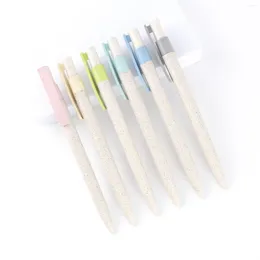 40pcs Cute EnviroNmental Ballpoint Pens For School Supplies Kawaii Writing Office Things No Logo