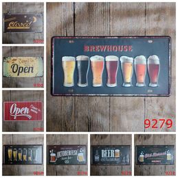 15x30cm Antique retro metal tin signs license plates wall decoration plaque vintage iron painting art pub bar craft gift2837833