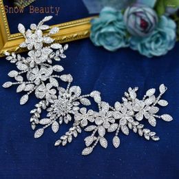 Hair Clips DZ025 Alloy Leaves Wedding Headpiece Wholesale Bridal Accessories Designer Princess Headband Statement Girl Tiara