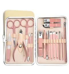 Nail Art Kits Professional Clippers Manicure Set Stainless Steel Cutter Scissor Cuticle Nipper Tools SetNail3237632