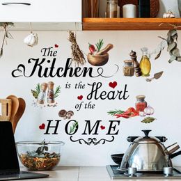 Wallpapers 30 90cm Vegetable Love Kitchen Wall Stickers Background Home Living Room Decoration Wallpaper Ms4210