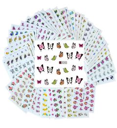 50 Sheets Set Mixed Flower Water Transfer Nail Stickers Decals Art Tips Decoration Manicure Stickers Ongles7862991