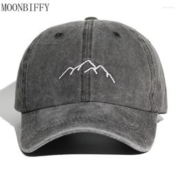Ball Caps Fashion Retro Simple Embroideried Washed Cotton Baseball Cap For Men Women Outdoor Snapback Vintage Dad Hats Casquettes