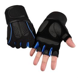 Cycling Gloves Men Women Gym Fitness Tactics Weight Dumbbell Palm Pad Glove Unisex Snails Half Finger Outdoor Sport Non Slip Mitten C40Cycli