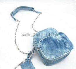 Shoulder Bags Soul Bag Personalised Artist Bag Dyed Denim Handbagcatlin_fashion_bags