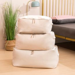 Storage Bags With Box Canvas Cover Bag Zipper Finishing Japanese Quilt Clothes Thickened