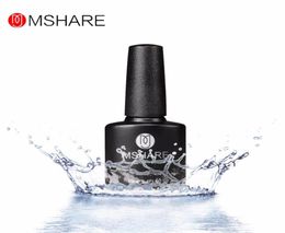 MSHARE 10ml Reinforcement Gel Polish Base Top Coat Rubber Nails UV Gel Varnish Lacquer Primer No Clean Wipe Layer Sticky M076792376