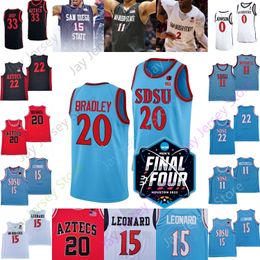 2023 Final Four 4 Jersey College San Diego State Aztecs Sdsu Basketball Ncaa Matt Bradley Darrion Trammell Leonard Butler Jaedon Ledee