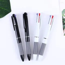 Three-color Ballpoint Pen Multicolor Student Office Black Red And Blue Integrated Signature Rod