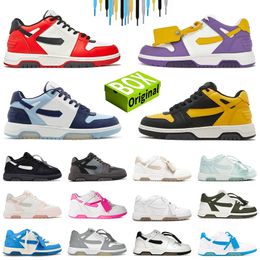 designer shoes Out Of Office OOO Low Tops Calf Leather Navy Blue Grey Black White Celadon Purple Yellow Sand Plate-forme trainers sneaker women