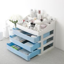 Bathroom Storage & Organisation High Quality Plastic Make-up Organiser Desktop Box Cosmetic Drawer Makeup Dressing Table Skin Care Rack