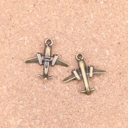 Charms 20pcs Aeroplane Plane 21x21mm Antique Pendants Vintage Bronze Jewellery DIY For Bracelet Necklace