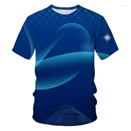 Men's T Shirts Summer Tide Sense Of Line Picture Men T-Shirts Casual 3D Print Tees Hip Hop Personality Round Neck Short Sleeve Tops