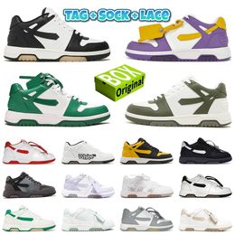 2024 with box new out of office sneaker OOO Low Tops Calf Leather designer shoes women mens shoes Navy Blue Pink Light Grey Black White Purple Yellow Sand White trainers