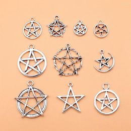 Charms 10pcs/set Pentagram For Jewelry Making Pendant Diy Crafts Accessories L10279