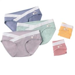 Maternity Intimates 5Pack Low Waist Underwear Panties for Pregnant Women Pregnancy Clothes Briefs Underpants 231102