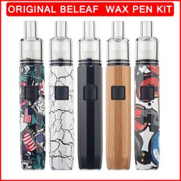 Authentic Beleaf Wax Pen Kit 500mAh Wax Vaporizer Pen Variable Voltgae Preheat Battery Replacement Ceramic Chamber Wax Atomizer Dab Rig Electronic Cigarette