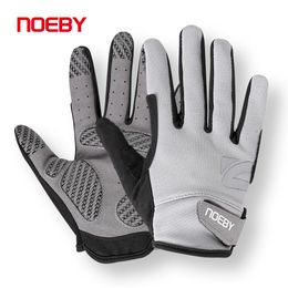 Sports Gloves Noeby Fishing Gloves Non-slip Full Finger Outdoor Sun Protection Anti-UV Cycling Running Gloves Men Women Tackle 230403