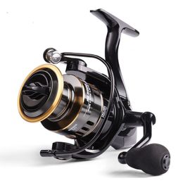 Baitcasting Reels Fishing Reel HE 1000-7000 Series Max Drag 10kg Metal Line Cup Freshwater Long Throw Spinning Wheel 230331