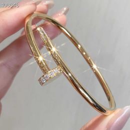 2023 explosive bracelet Classic Head and Tail Band Drill Nail Bracelet Nail Bracelet Band Details Have Logo